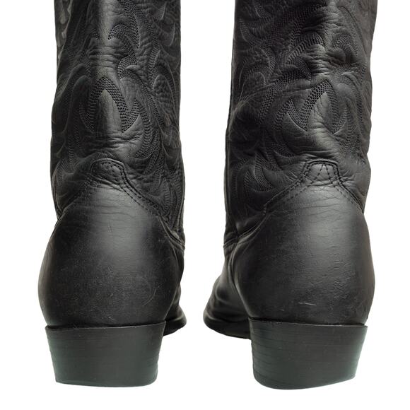 Men\'s Black Leather Ariat Heritage R Toe Western Cowboy Boots 34770 - 9EE main image 5